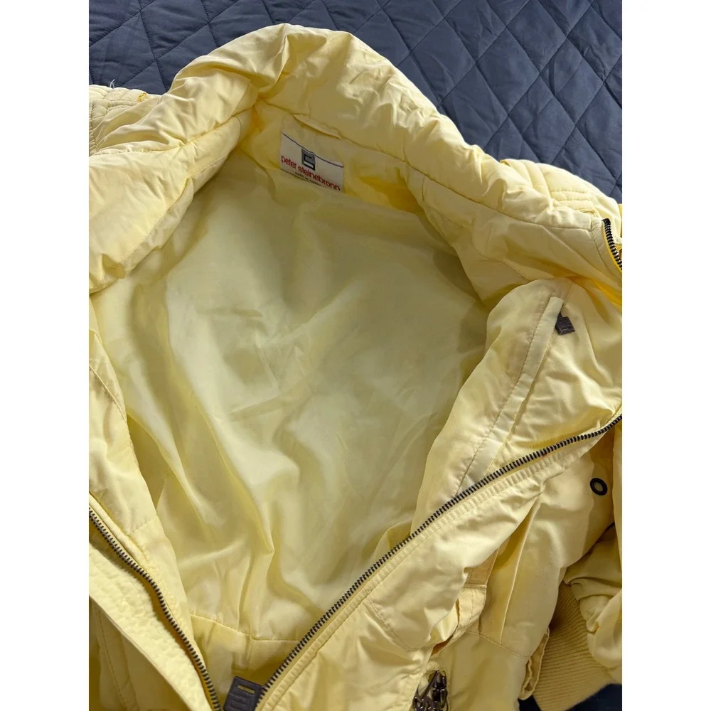 Peter Steinebronn Vintage Ski Suit Yellow One Piece Snow Suit Made in Austria